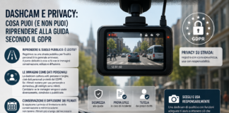 Dashcam e privacy: cosa puoi (e non puoi) riprendere alla guida secondo il GDPR Dashcam e privacy